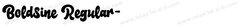 Boldsine Regular字体转换